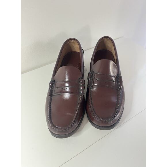 Sebago Penny Loafers Mens Genuine Leather Slip On Dress Shoes US 7.5 Burgundy main image 7